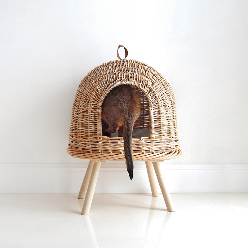 Woven texture cat house Pony UFOny (tripod type)